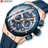 Outdoor Sports Multifunctional Men's Alloy Case Silicone Strap Round Dial Watch With Mineral Strengthened Glass Mirror And Pin Buckle