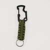 Outdoor Survival Key Chain Paracord Braided Multifunctional Shark Bottle Opener Carabiner Alloy Ring