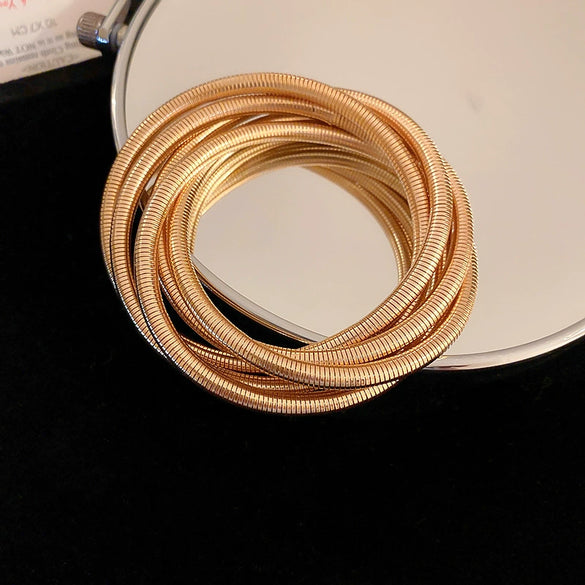 Oval Resin Turquoise Open Bracelet With Diamond Encrusted Alloy Electroplated Retro Exaggerated High End Fashion Bracelet