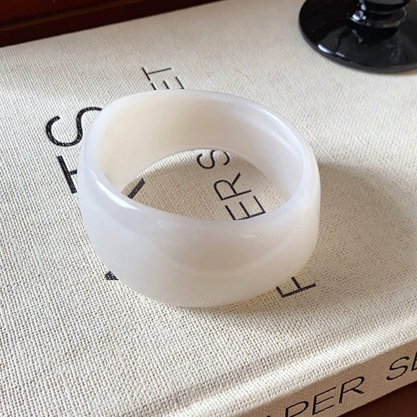 Oval Resin Turquoise Open Bracelet With Diamond Encrusted Alloy Electroplated Retro Exaggerated High End Fashion Bracelet