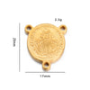 Oval Stainless Steel Religious Pendant Jewelry Accessories With Doublesided Pattern And Electroplating Treatment