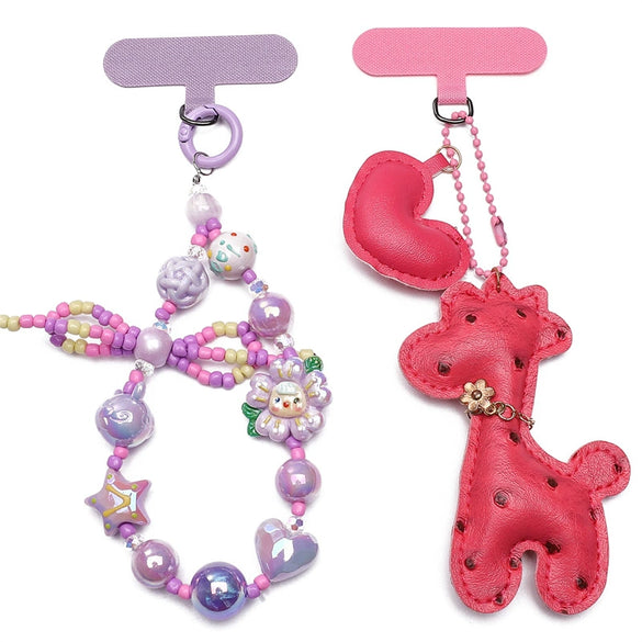 Oxford Cloth Handmade Multipurpose Mobile Phone Case Connecting Hanging Pieces Gasket Antiloss Pieces Modern Art Style