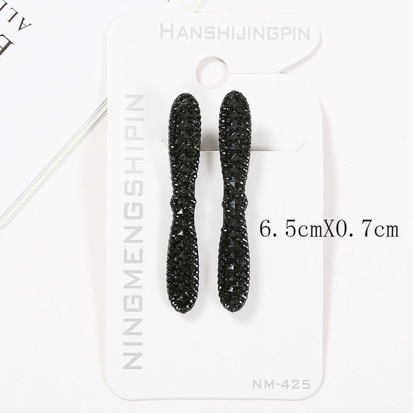 Painted Acrylic Butterfly Bow Duckbill Hair Clip For Women Decorative Side Hair Styling Accessory