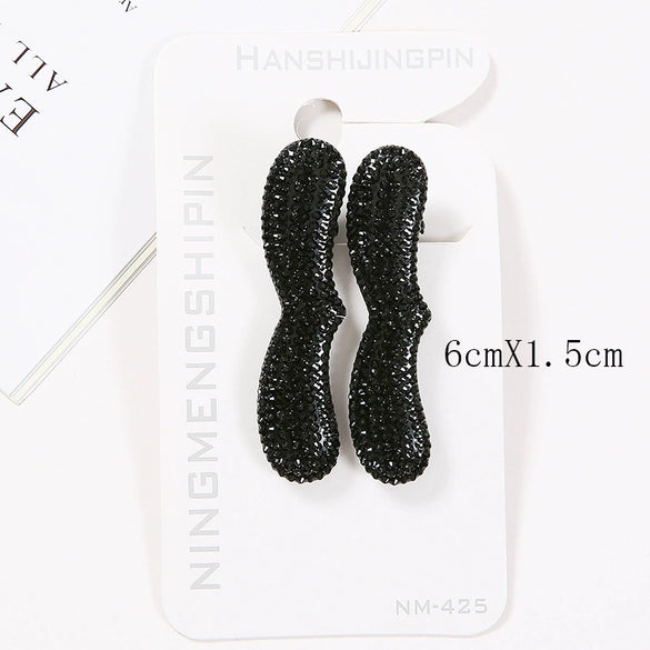 Painted Acrylic Butterfly Bow Duckbill Hair Clip For Women Decorative Side Hair Styling Accessory