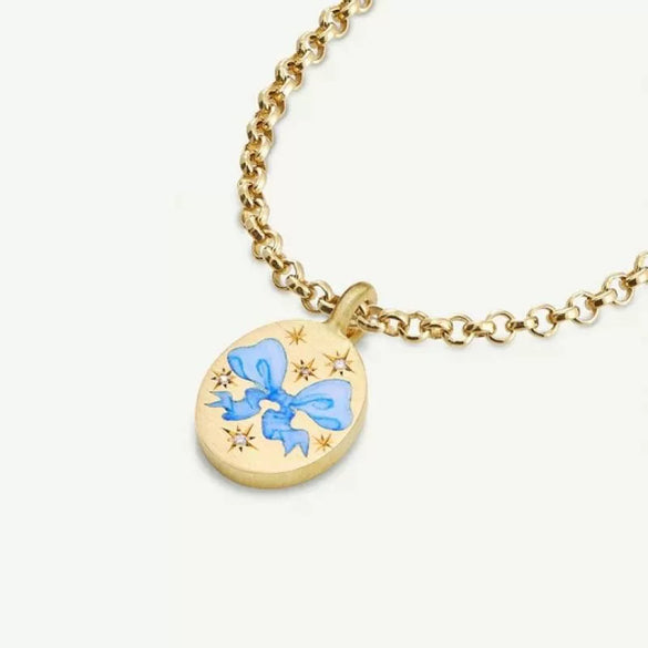 Painted Rabbit Flower Four Leaf Clover Warrior Guard Tarot Necklace Titanium Steel Vacuum Plated 18K True Gold Retro Style Animal Zodiac Shape For Women