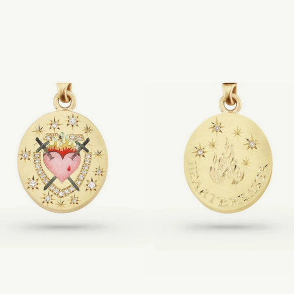 Painted Rabbit Flower Four Leaf Clover Warrior Guard Tarot Necklace Titanium Steel Vacuum Plated 18K True Gold Retro Style Animal Zodiac Shape For Women