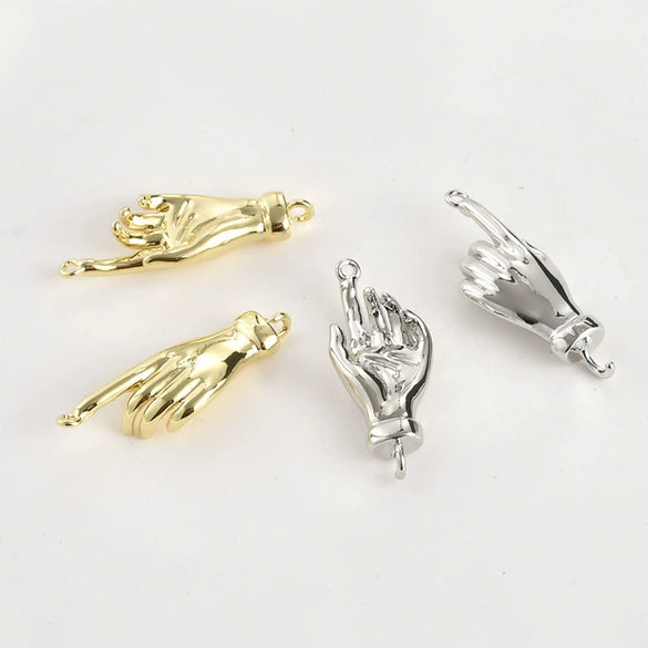 Palm Connection Pendant Jewelry Accessories Copper 14K Plating