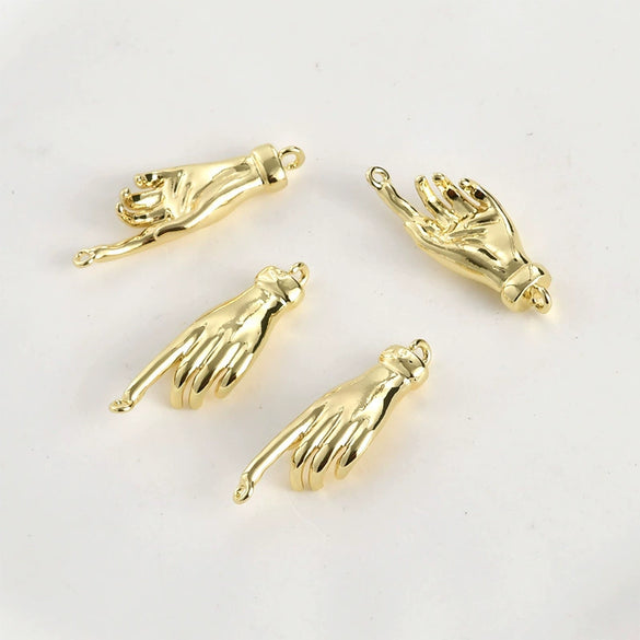 Palm Connection Pendant Jewelry Accessories Copper 14K Plating