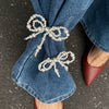 Pant Cuff Decoration Fashion Metal Pin Faux Pearl Bowknot Plastic Resin Tassel Women's Accessory