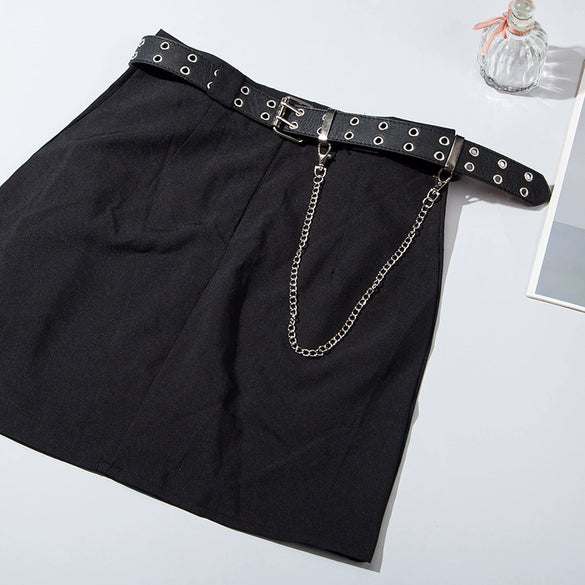 Pants Chain Imitation Leather Doublerow Butterfly Cross Hip Hop Punk Style