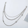 Pants Chain Imitation Leather Doublerow Butterfly Cross Hip Hop Punk Style