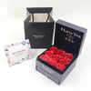 Paper Cardboard Jewelry Packaging Box For Necklace And Ring With Eternal Rose Design And Moissanite Diamond Inspection Certificate Holder