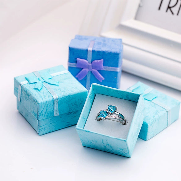 Paper Jewelry Box For Rings And Earrings