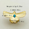 Pastoral Artistic Streetwear Bird Stainless Steel Polishing Plating Inlay Turquoise Gold Plated Open Rings