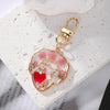 Pastoral Simple Style Flower Alloy Resin Printing Keychain