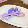 Pastoral Style Bow Flower Imitation Pearl Hair Ring Women's Sweet Fresh Hair Accessories