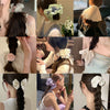 Pastoral Style Bow Flower Imitation Pearl Hair Ring Women's Sweet Fresh Hair Accessories