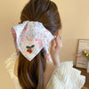 Pastoral Style Bow Flower Imitation Pearl Hair Ring Women's Sweet Fresh Hair Accessories