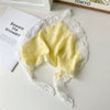Pastoral Style Geometric White Lace Triangle Scarf Headwear