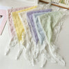 Pastoral Style Geometric White Lace Triangle Scarf Headwear