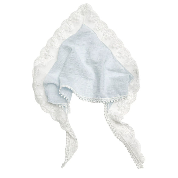 Pastoral Style Geometric White Lace Triangle Scarf Headwear