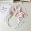 Pastoral Style Geometric White Lace Triangle Scarf Headwear