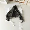 Pastoral Style Lace Small Floral Geometric Baotou Triangle Scarf For Women