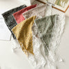 Pastoral Style Lace Small Floral Geometric Baotou Triangle Scarf For Women