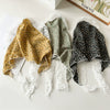 Pastoral Style Lace Small Floral Geometric Baotou Triangle Scarf For Women