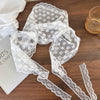 Pastoral Style Lace Triangle Head Scarf Hair Band With Geometric Pattern