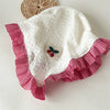 Pastoral Style Plaid Lace Triangle Heart Cherry Square Handmade Fabric Headband Hair Hoop For Girls