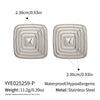 Patterned Silver Geometric Stainless Steel Earrings Electroplated Waterproof Eco Friendly Accessories