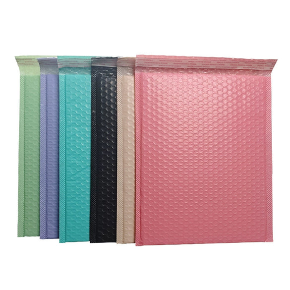 Pe Coextruded Film Bubble Mailer Bag Pink Shockproof Selfsealing Envelope With Thick Protective Bubble Lining