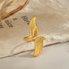 Peace Dove Wings Geometric Animal Zodiac Stainless Steel Ring Electroplating High End Jewelry Accessories
