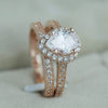 Pear Shaped Copper Zircon Engagement Ring For Ladies
