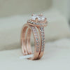 Pear Shaped Copper Zircon Engagement Ring For Ladies