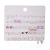 Pearl And Small Diamond Earrings For Women Zinc Alloy Geometric Electroplating