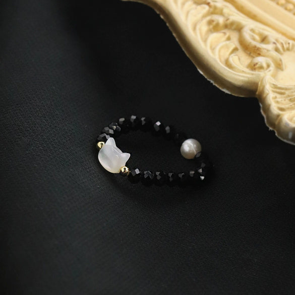 Pearl Animal Zodiac Minimalist Unisex Ring