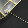 Pearl Aquamarine Hairpin Retro Geometric Style