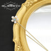 Pearl Aquamarine Hairpin Retro Geometric Style