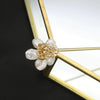 Pearl Aquamarine Hairpin Retro Geometric Style