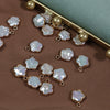 Pearl Baroque Copper Gold Plated Plum Blossom Pendant Earrings Jewelry Material