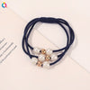 Pearl Beaded Braided Handmade Hair Rope Hair Ring Hair Accessories