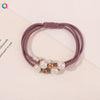 Pearl Beaded Braided Handmade Hair Rope Hair Ring Hair Accessories
