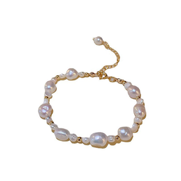 Pearl Beaded Geometric Fashion Women's Adjustable Bracelet