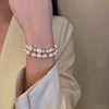 Pearl Beaded Geometric Fashion Women's Adjustable Bracelet