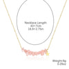 Pearl Beaded Necklace With Geometric Design And Electroplating Treatment For Women