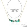 Pearl Beaded Necklace With Geometric Design And Electroplating Treatment For Women