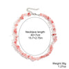 Pearl Beaded Necklace With Geometric Design And Electroplating Treatment For Women
