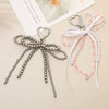 Pearl Bow Beads Handmade Pendant Luggage Keychain Jewelry Accessories